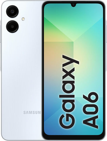 Samsung Galaxy A06 LTE, Android Smartphone, Dual SIM Mobile Phone, 4GB RAM, 64GB Storage, Light Blue