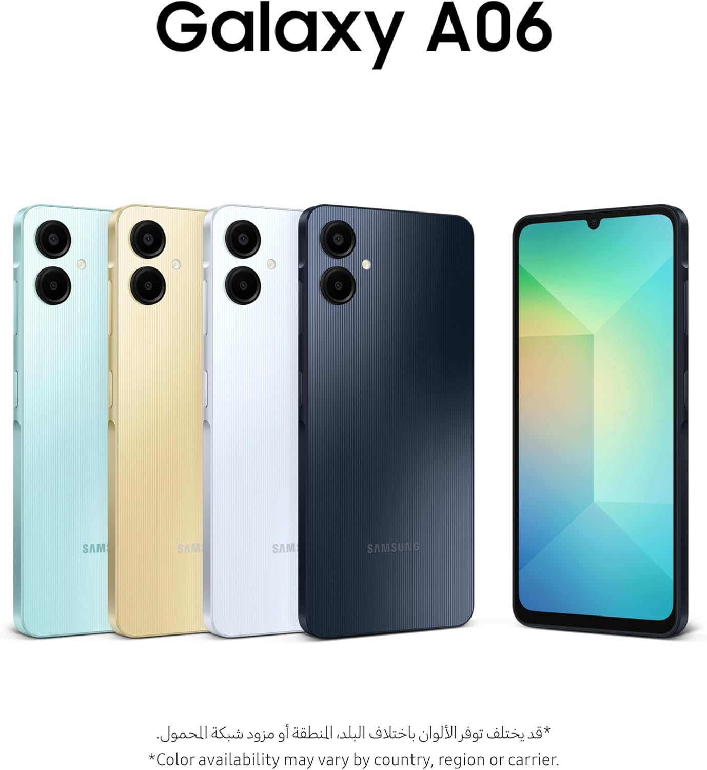 Samsung Galaxy A06 LTE, Android Smartphone, Dual SIM Mobile Phone, 4GB RAM, 64GB Storage, Light Blue