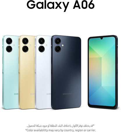 Samsung Galaxy A06 LTE, Android Smartphone, Dual SIM Mobile Phone, 4GB RAM, 64GB Storage, Light Blue